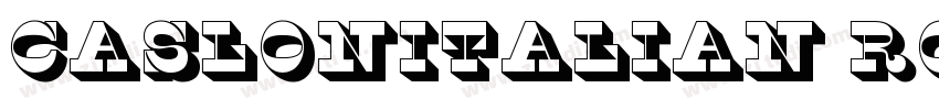 CaslonItalian Roman字体转换